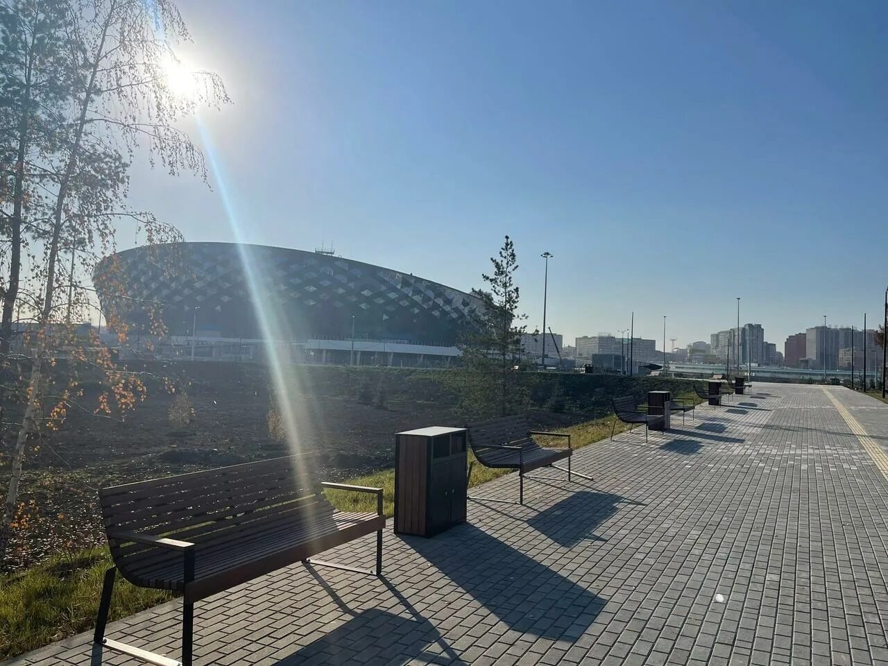 Парк арена новосибирск фото Вице-мэр Новосибирска Терешкова показала ход благоустройства парка "Арена" - sib