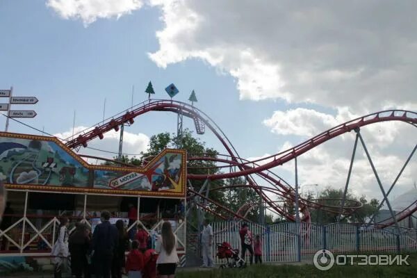 Парк аттракционов в краснодаре фото Отзыв о Аттракцион "Американские горки" в парке "Солнечный остров" (Россия, Крас