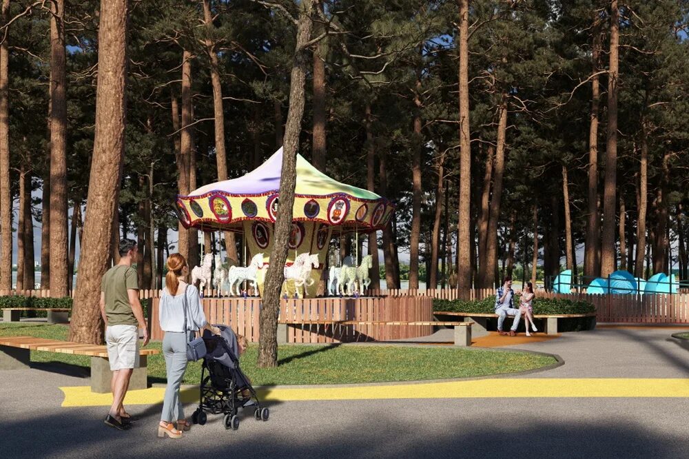 Парк дельфин воронеж фото Часть обновленного парка "Дельфин" в Воронеже запланировали открыть к 1 мая