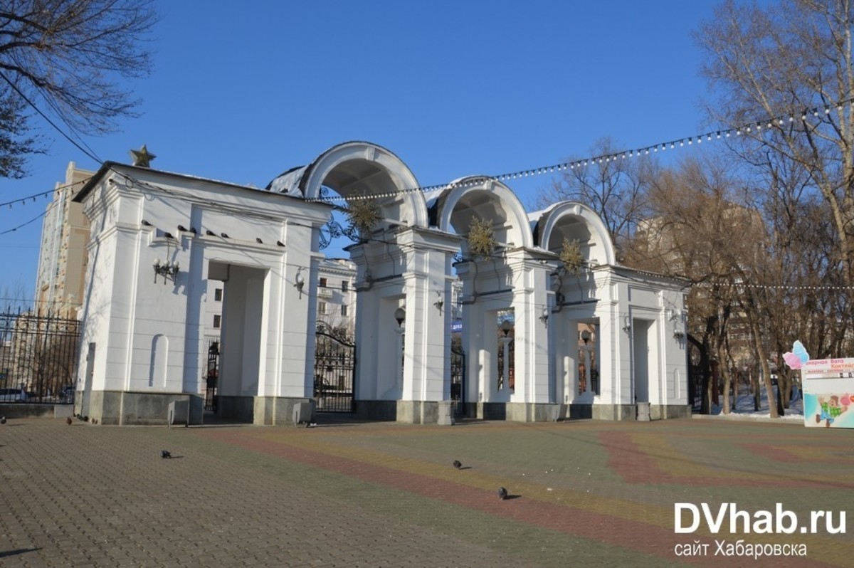 Парк динамо хабаровск фото Елку начали устанавливать в хабаровском парке "Динамо" - Новости Хабаровска