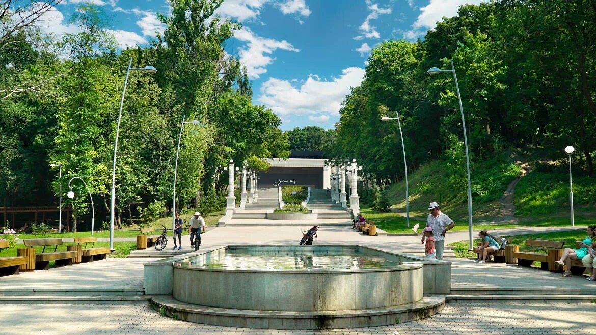 Парк динамо воронеж фото Реконструкция Центральный парк города Воронеж
