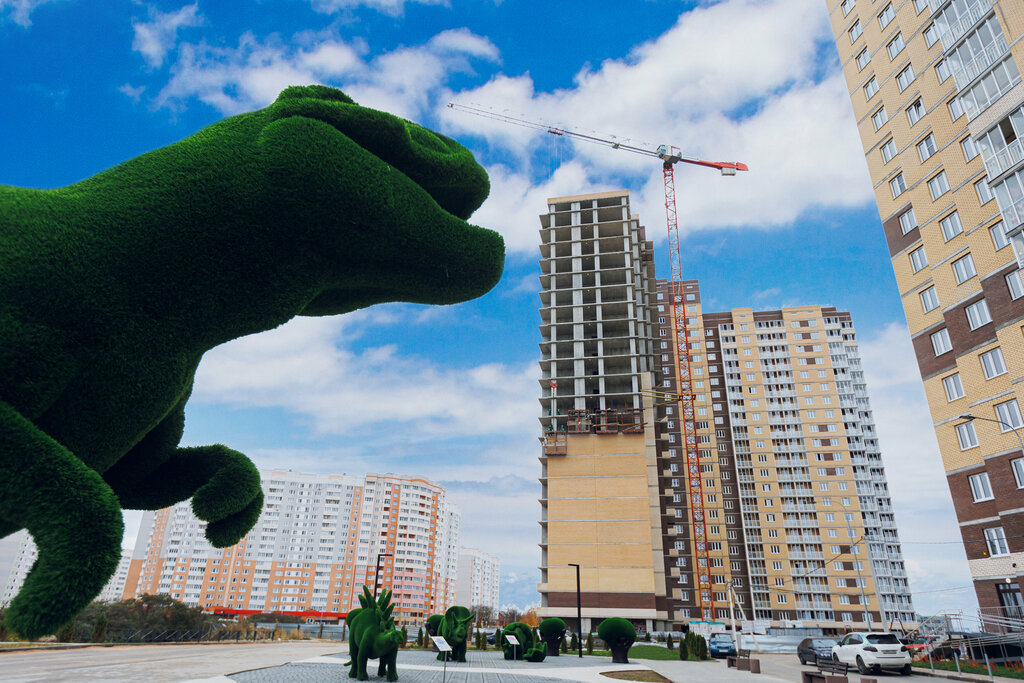 Парк динозавров тверь микрорайон брусилово фото Panorama: Парк динозавров, genre sculpture, Tver, Brusilovo Subdistrict - Yandex