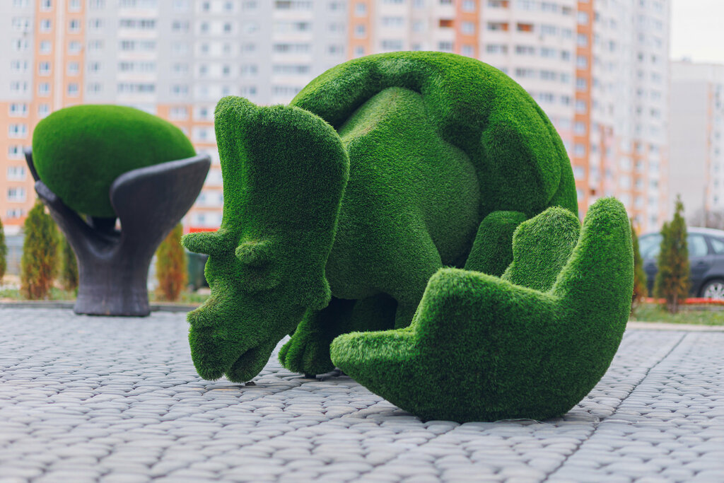 Парк динозавров тверь микрорайон брусилово фото Panorama: Парк динозавров, genre sculpture, Tver, Brusilovo Subdistrict - Yandex