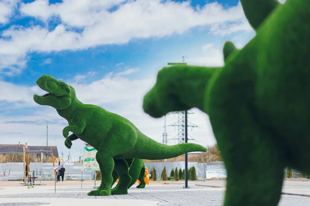 Парк динозавров тверь микрорайон брусилово фото Panorama: Парк динозавров, genre sculpture, Tver, Brusilovo Subdistrict - Yandex