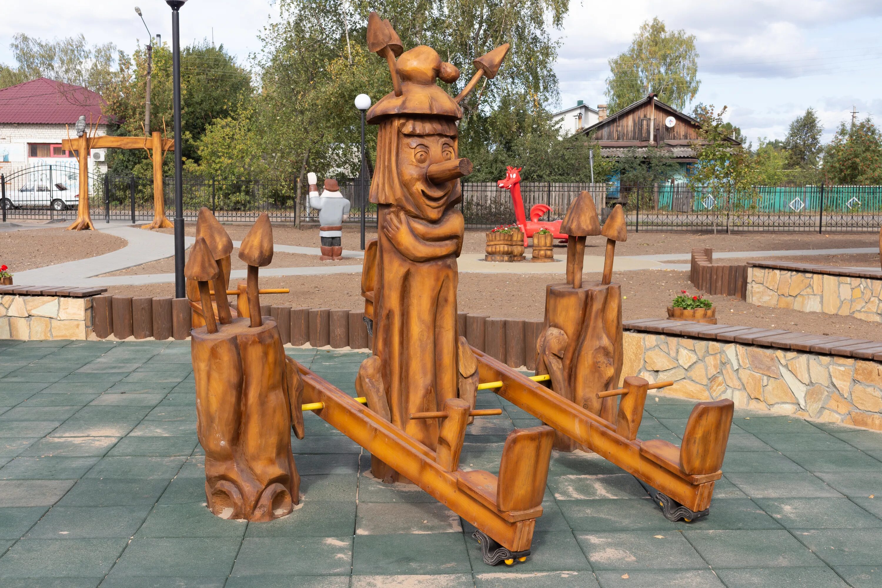 Парк древландия пенза фото Детская площадка "Лукоморье"