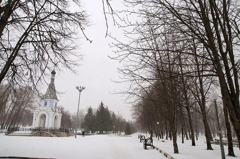 Парк гагарина белгород фото Южная часть парка Памяти в Белгороде за выходные превратилась в голое поле