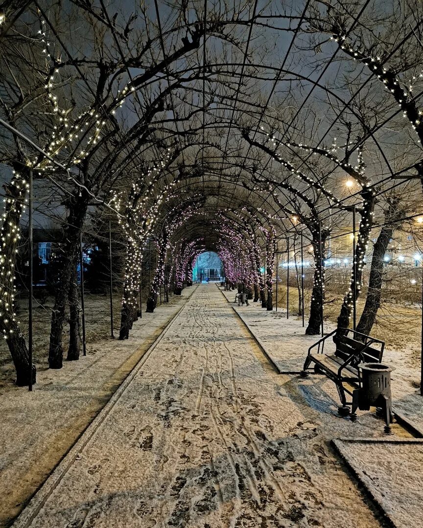 Парк гагарина красноярск фото Зимняя сказка начинается... 2021 Интересный Красноярск ВКонтакте