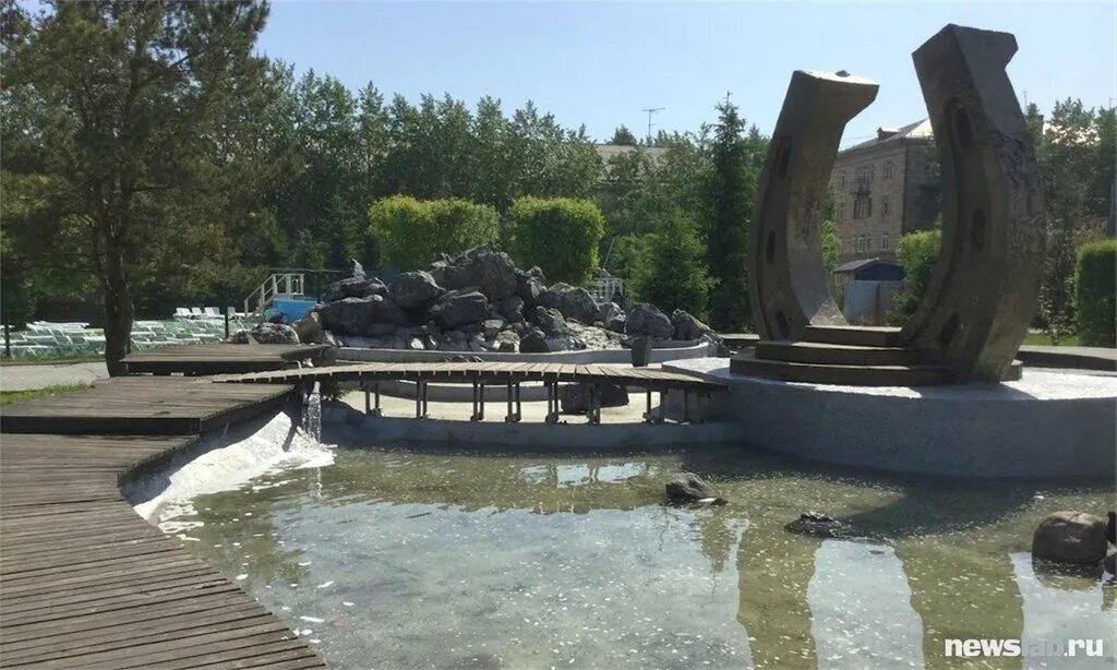 Парк гагарина красноярск фото В конце недели в парке имени Гагарина Красноярска заработает новый открытый басс