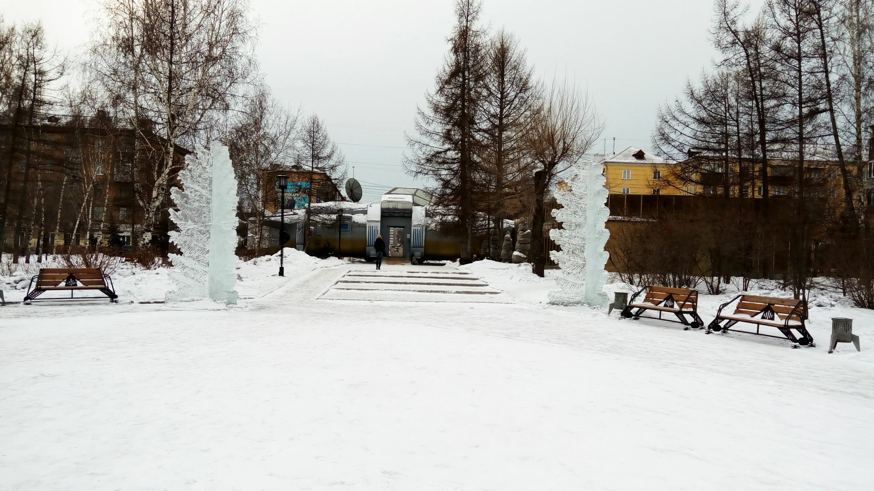 Парк гагарина красноярск фото Парк Гагарина в Красноярске.Gagarin Park in Krasnoyarsk. Парк