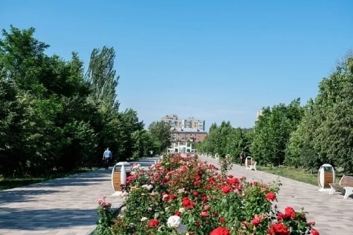 Парк гагарина волгоград фото В парке Гагарина Волгограда монтируют освещение и автополив - МК Волгоград