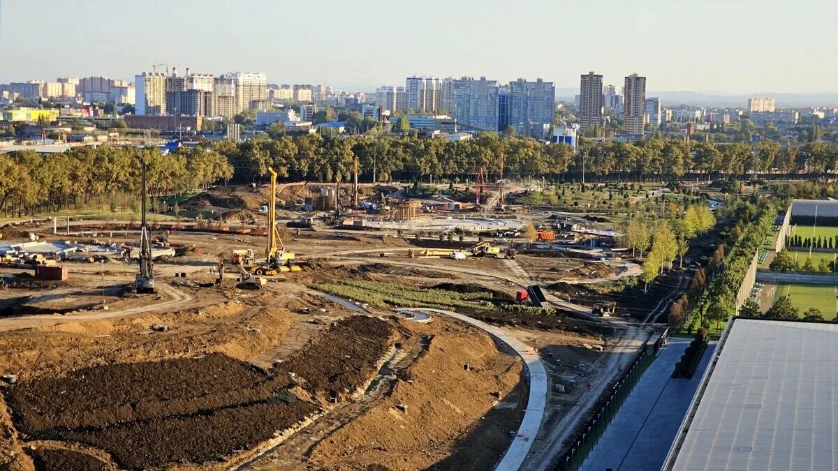 Парк галицкого в краснодаре парк облаков фото Территория парка "Краснодар" бизнесмена Сергея Галицкого вновь увеличивается Утр