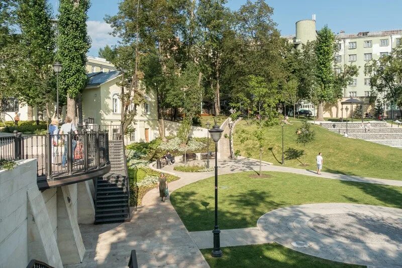 Парк горка китай город фото Парки Москвы: фото "Зарядья" и других новых мест для прогулок AD Magazine