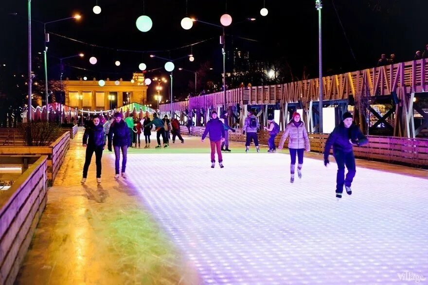 Парк горького каток фото Каток в Парке Горького закрывается уже 9 марта Blog Fiesta