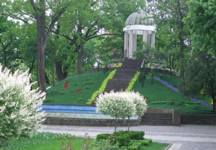 Парк горького краснодар фото Китайский ландшафт в парке Горького: Фотопанорама Ландшафтный дизайн Фотоальбом 