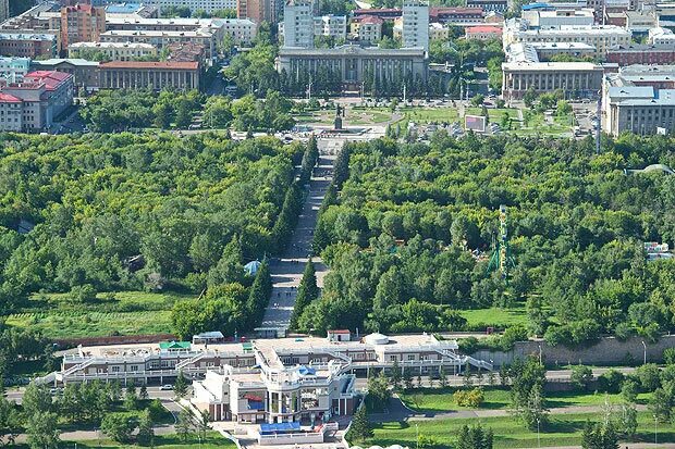 Парк горького красноярск фото Tsentralny park, park, Krasnoyarsk, Karla Marksa Street, 151 - Yandex Maps