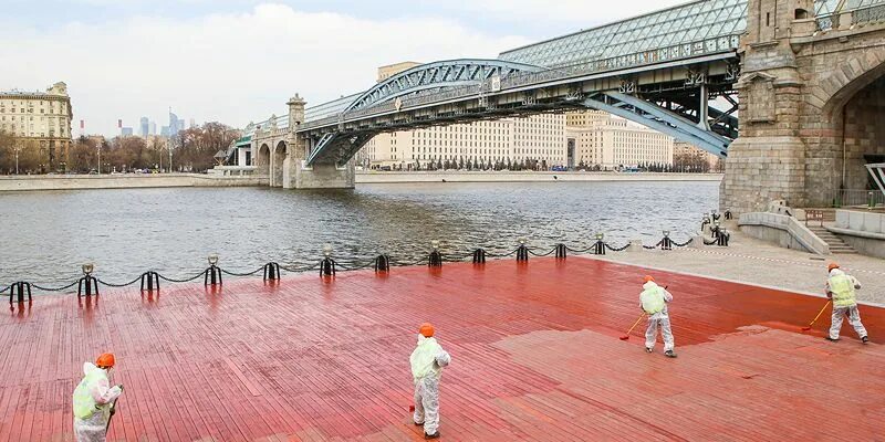 Парк горького набережная фото В Секретном парке в ТиНАО высадят более двух тысяч растений этой весной / Новост