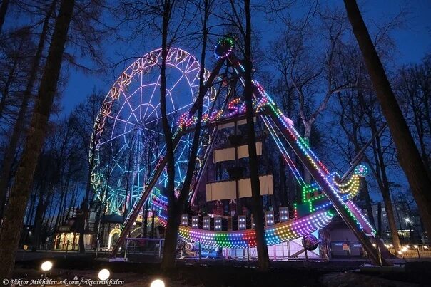Парк горького пермь фото Have you been on a new ride in Gorky Park? Photo Viktor Mihalev 2023 Подслушано 