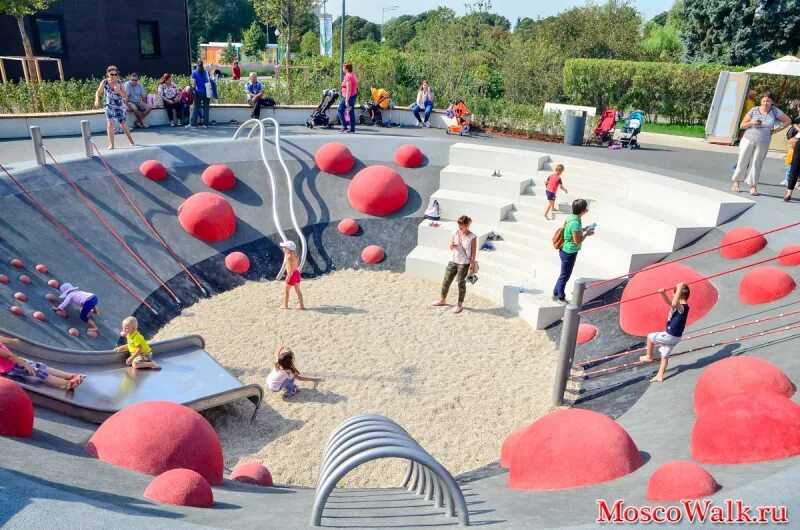 Парк горького площадки фото MoscoWalk.ru - Прогулки по Москве Парки