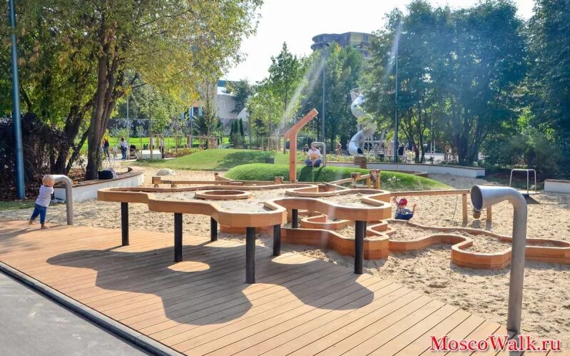 Парк горького площадки фото MoscoWalk.ru - Прогулки по Москве Парки