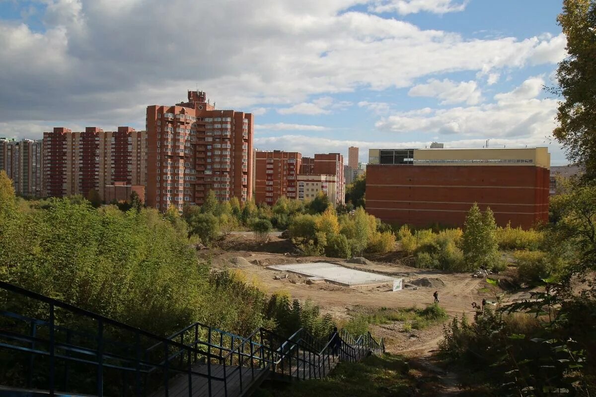 Парк каменка новосибирск фото Как ведётся строительство парка "Каменка" в Новосибирске - sib.fm