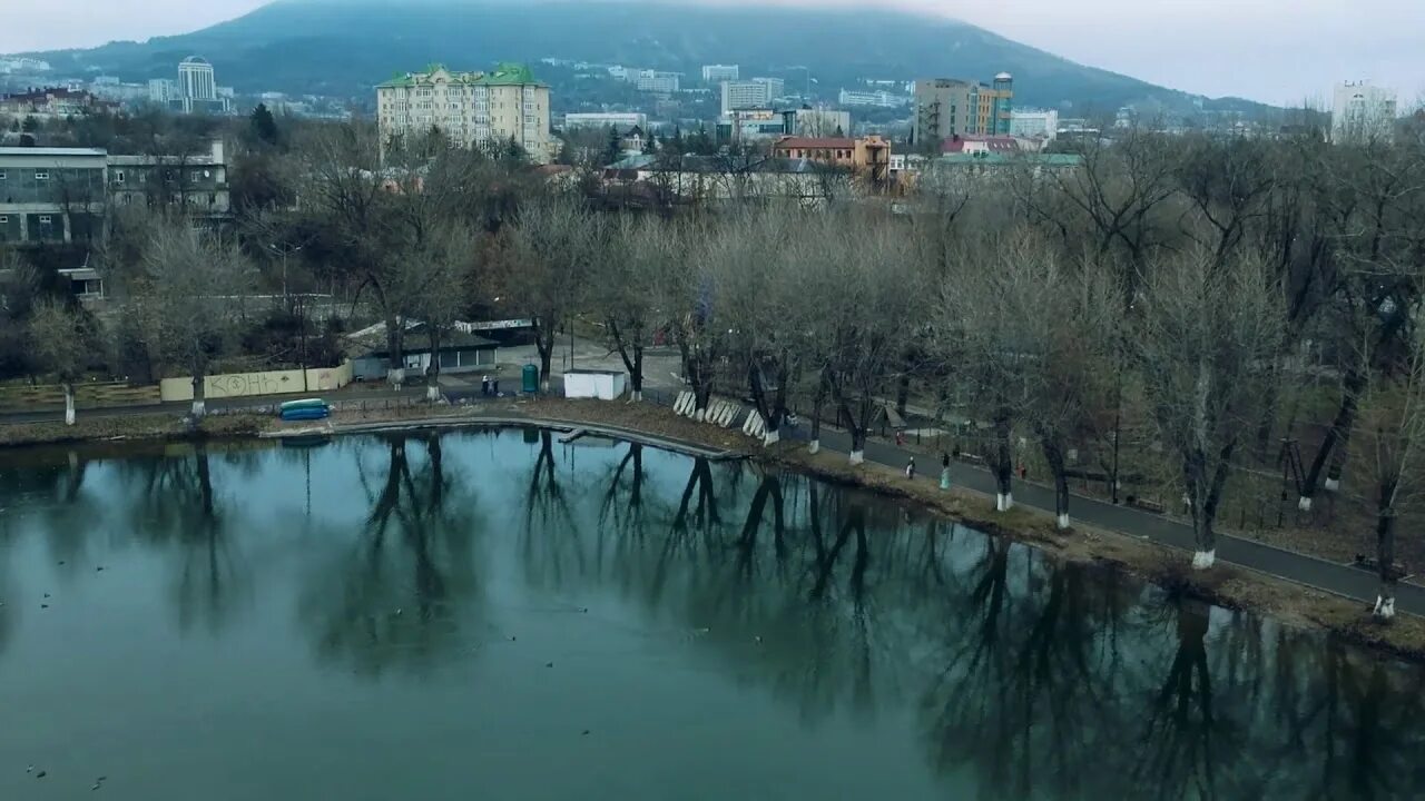 Парк кирова пятигорск фото Прогулки по зимнему Пятигорску. DJI Spark. - YouTube