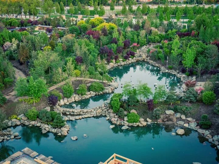 Парк краснодар японский сад фото В новой очереди парка "Краснодар" появился большой водопад - МК на Кубани