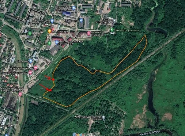 Парк красное поле великий новгород фото Продолжается подготовка трассы для велокросса в парке Красное поле в Великом Нов