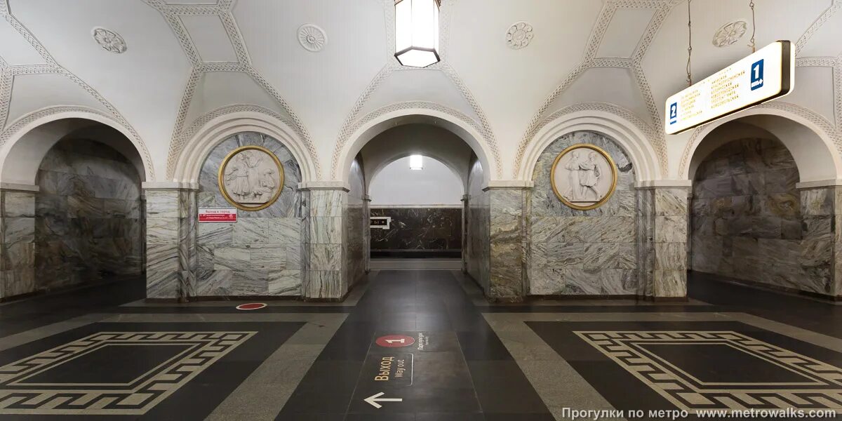 Парк культуры метро кольцевая фото Парк культуры Кольцевая линия Москва Прогулки по метро (фото № 2069)
