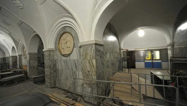Парк культуры метро кольцевая фото Станцию метро "Парк культуры"-кольцевая планируют открыть 20 апреля - РИА Новост