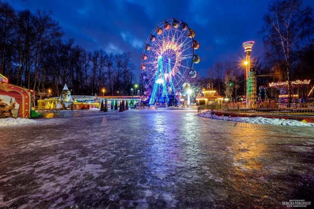 Парк культуры ул кирова 51м фото Ночь, парк, атракционы - Просмотр фото - Fuji Club