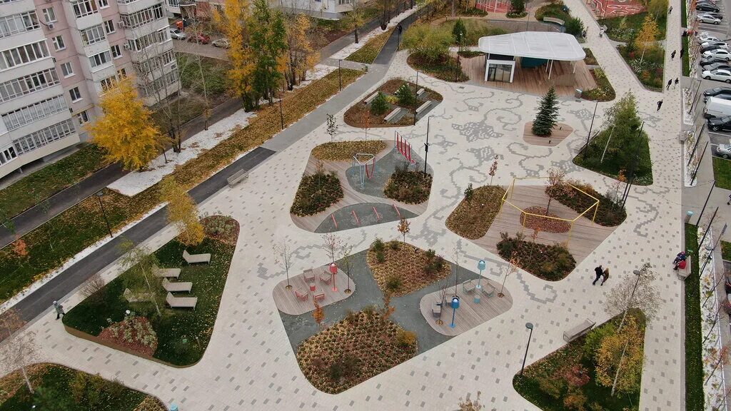 Парк на серова казань фото Бульвар Ак чәчәкләр (Белые цветы), square, Republic of Tatarstan, City of Kazan,