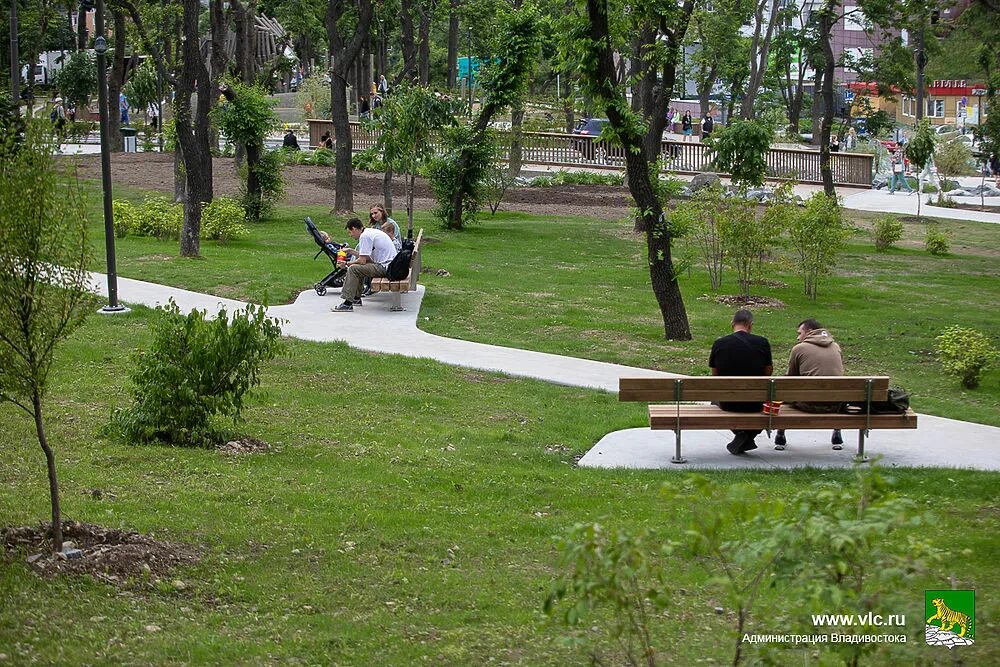 Парк на шилкинской владивосток фото Как выглядит новый Нагорный парк во Владивостоке