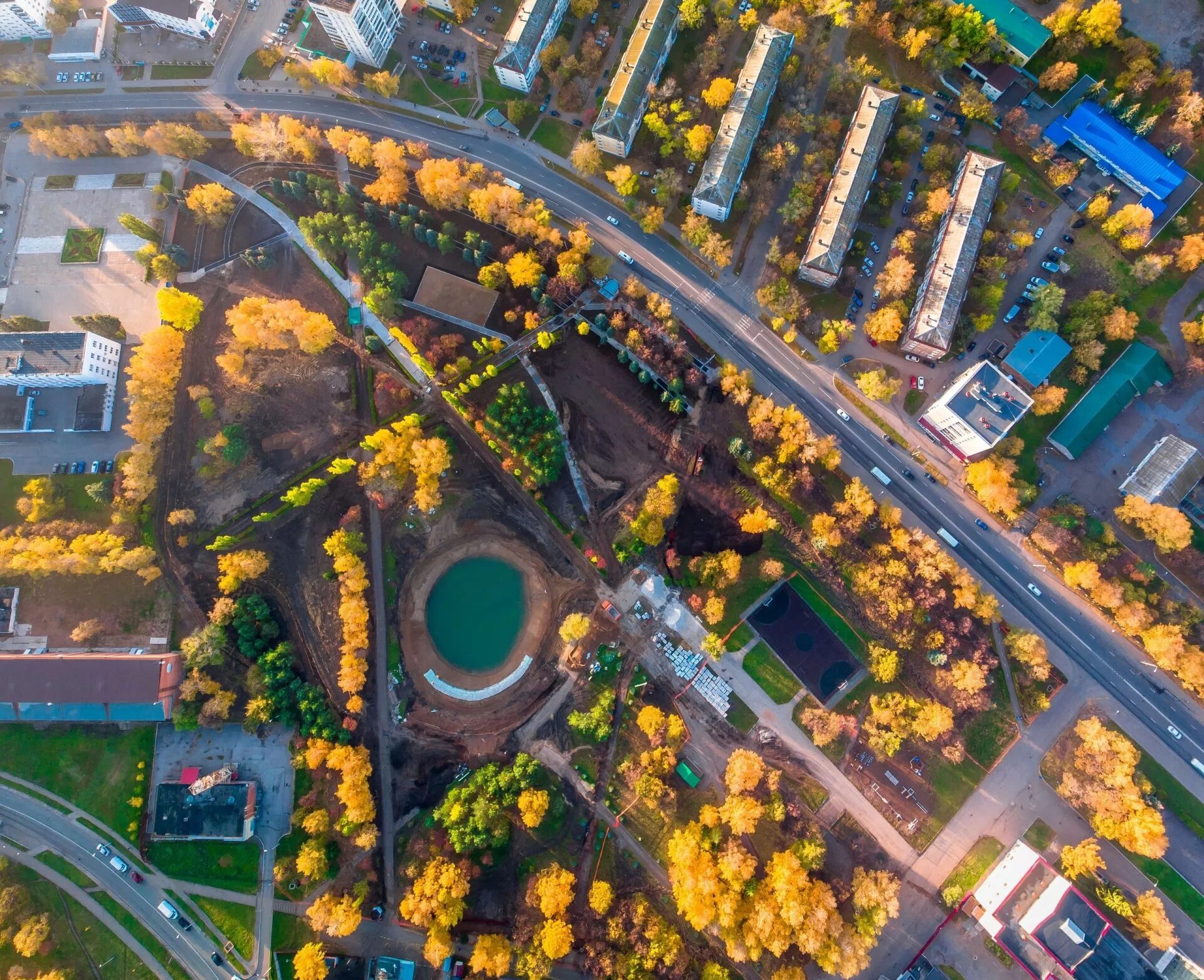 Парк первомайский уфа фото В уфимском парке Первомайском продолжается реконструкция Официальный сайт МБУ Из