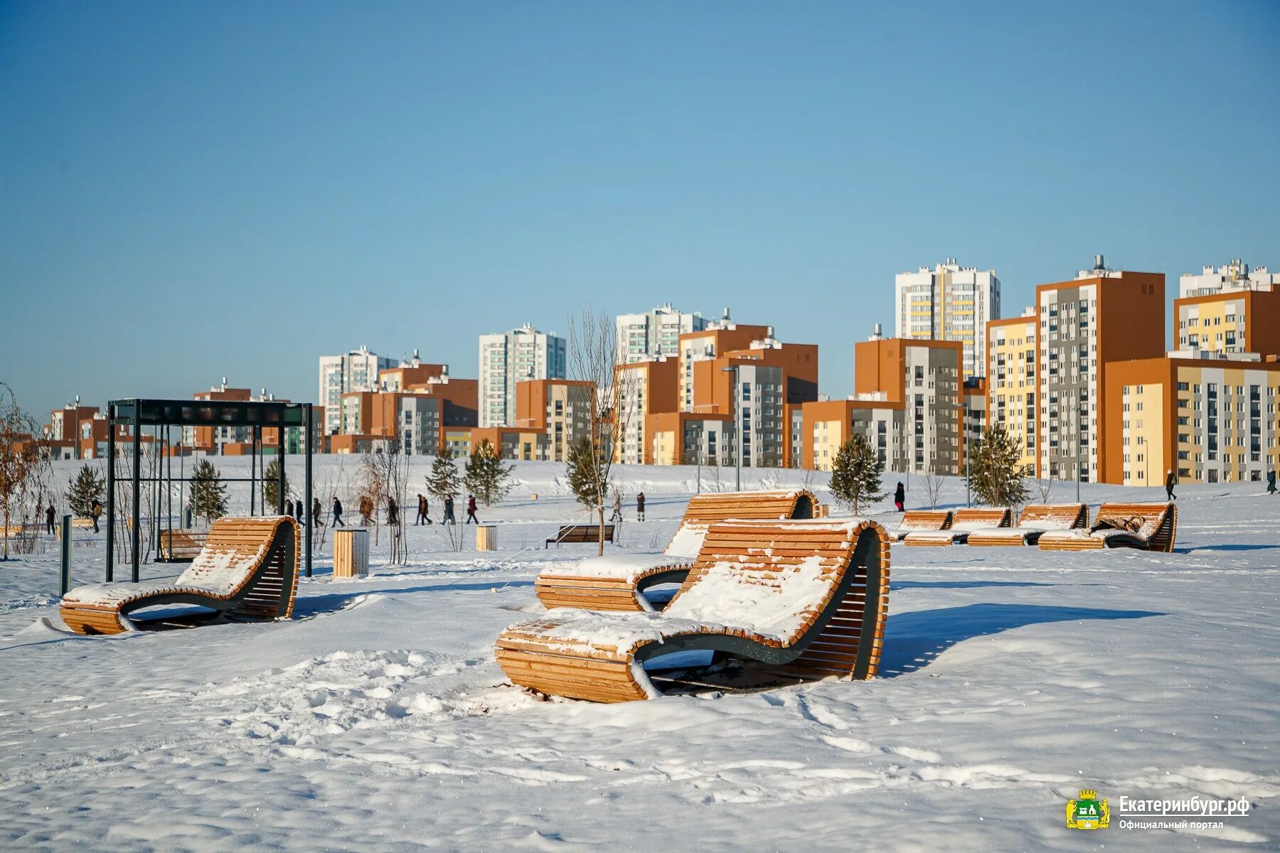Парк преображенский екатеринбург фото Первая очередь Преображенского парка открылась в самом молодом районе Екатеринбу