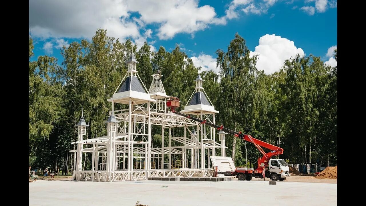Парк пушкино фото Продолжается благоустройство одной из жемчужин Пушкино - городского парка - YouT