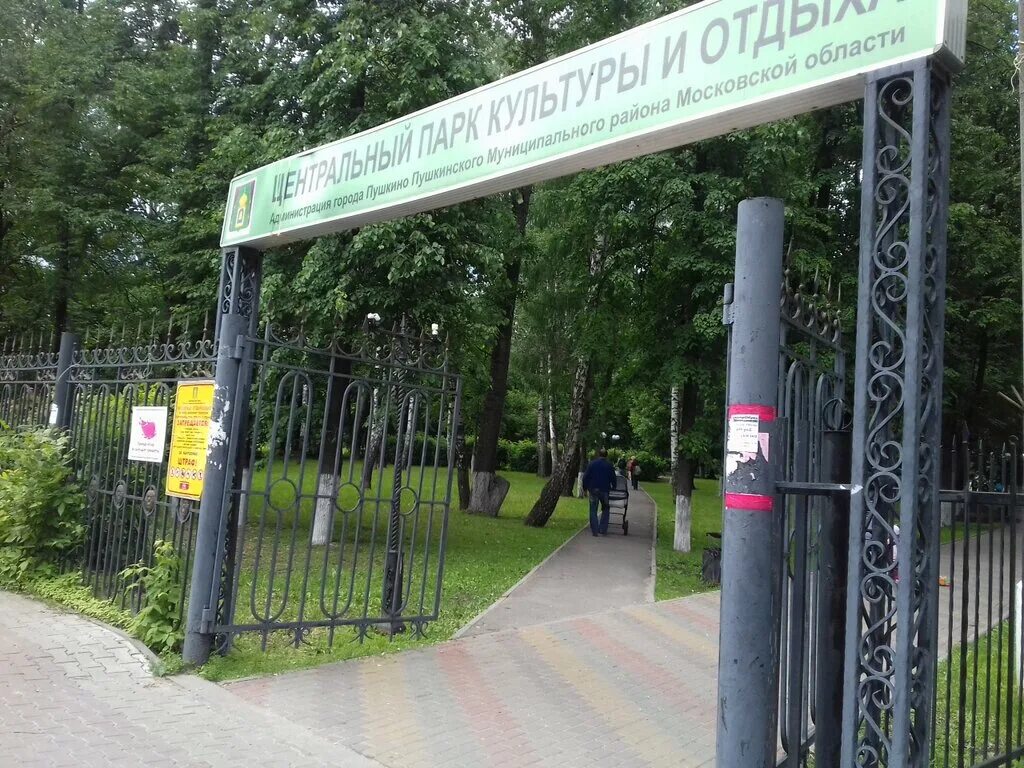 Парк пушкино московская область фото Панорама: Центральный парк культуры и отдыха, сквер, Россия, Московская область,