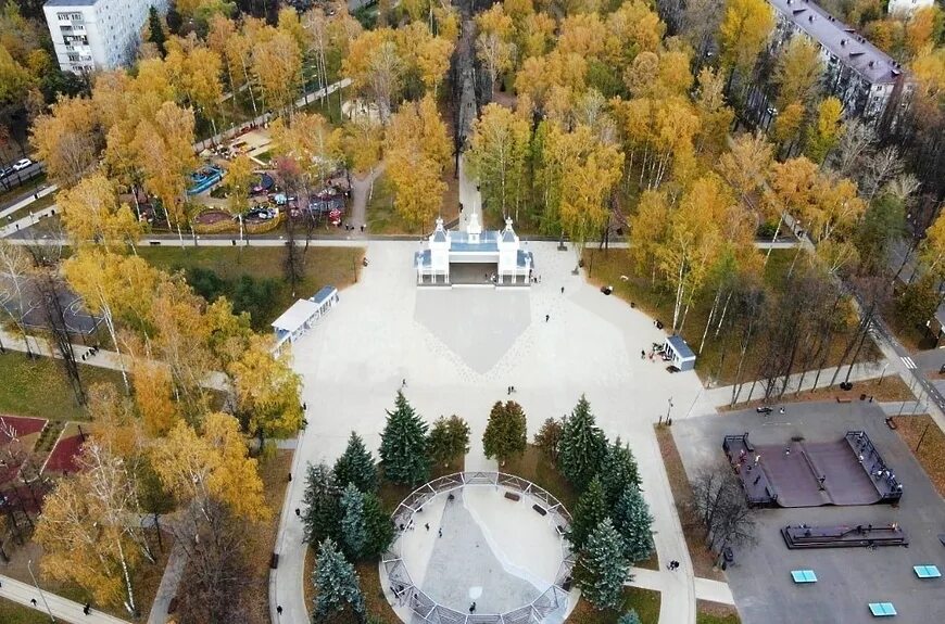 Парк пушкино московская область фото Парк в Пушкино вошел в число самых посещаемых общественных пространств Подмосков