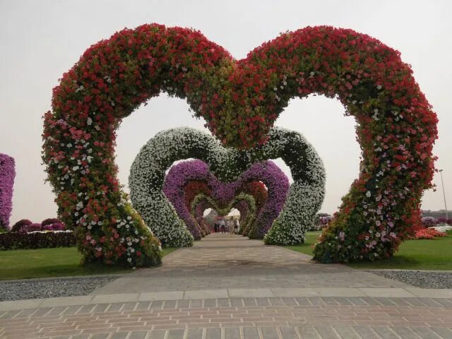 Парк сердце фото Dubai’s Miracle Garden: Colors in the Desert Beautiful Human Made Creations Mira