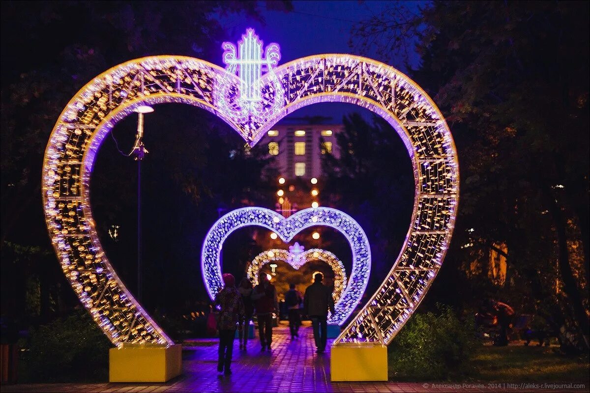 Парк сердце фото Огни большого города: Мурманск" в блоге "Города и сёла России" - Сделано у нас