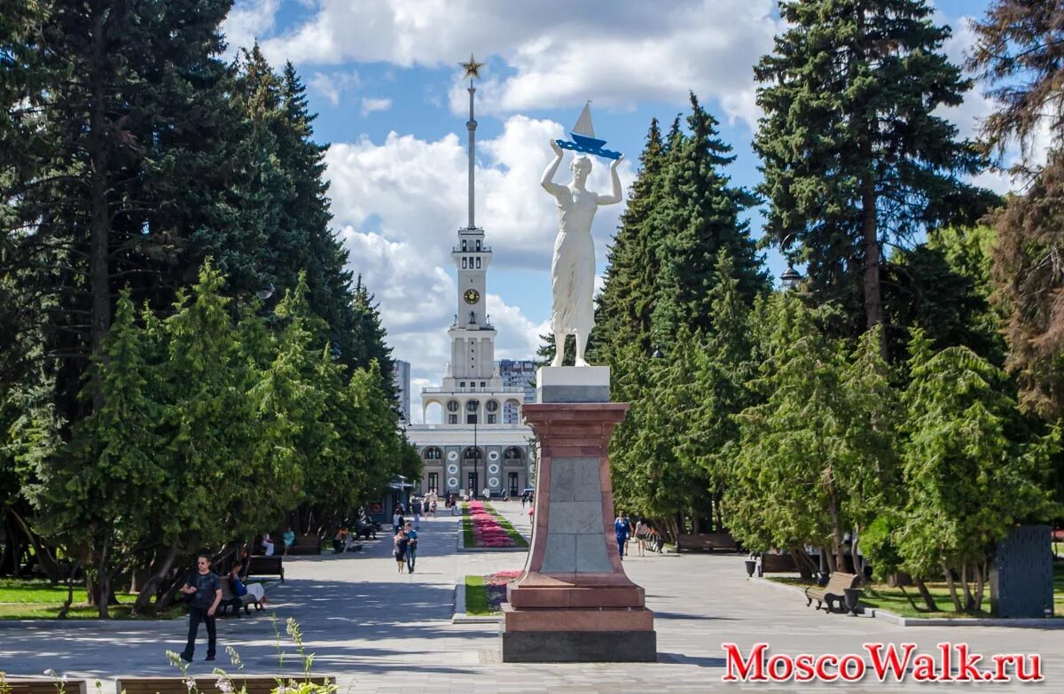 Парк северного речного вокзала фото Парк Северный речной вокзал - MoscoWalk.ru - Прогулки по Москве