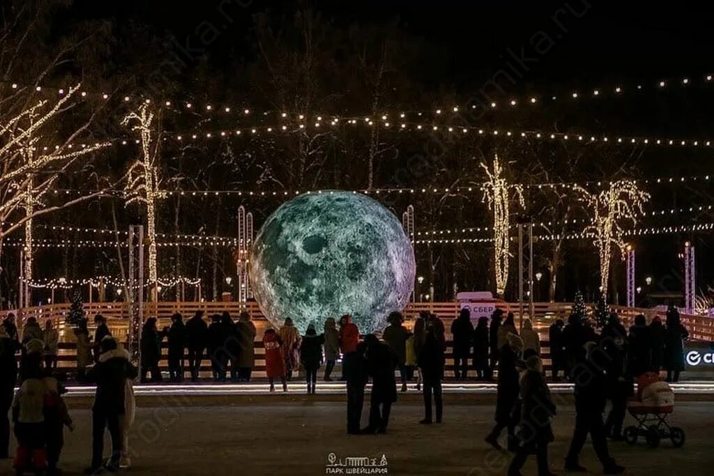 Парк швейцария нижний новгород фото зимой 24/12/2021 : New Year'sdecoration of Switzerland park
