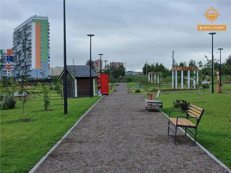 Парк солнечная поляна красноярск фото Жители красноярского Солнечного радуются преображению сквера / Новости общества 