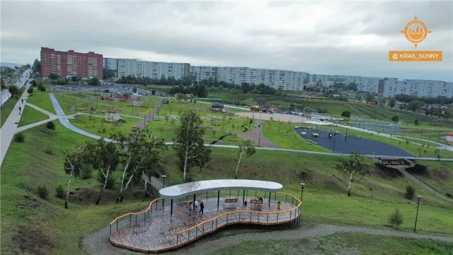 Парк солнечная поляна красноярск фото Жители красноярского Солнечного радуются преображению сквера / Новости общества 