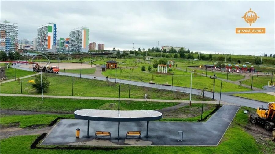 Парк солнечная поляна красноярск фото Жители красноярского Солнечного радуются преображению сквера / Новости общества 