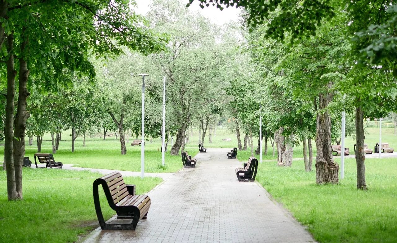 Парк старый оскол фото Фото: парк Казацкий лог, парк культуры и отдыха, Белгородская область, Старый Ос