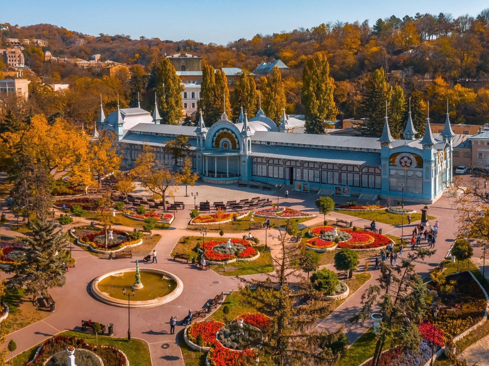 Парк цветник в пятигорске фото 2024 Достопримечательности Санаторий Руно Пятигорск