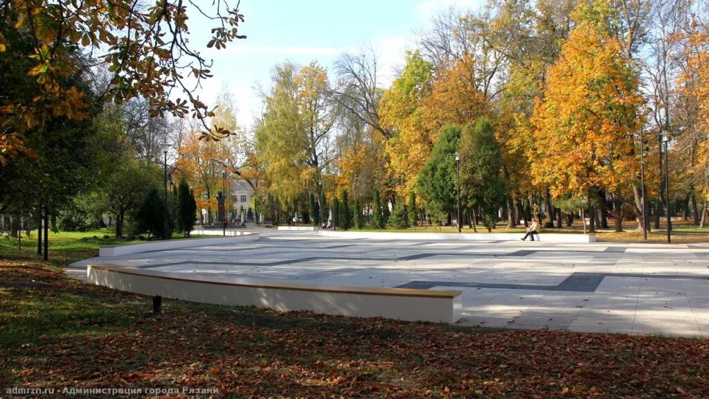 Парк ул ленина 31 рязань фото Благоустройство Наташкин Парк Лавочки Фонари Финал Новости Рязани