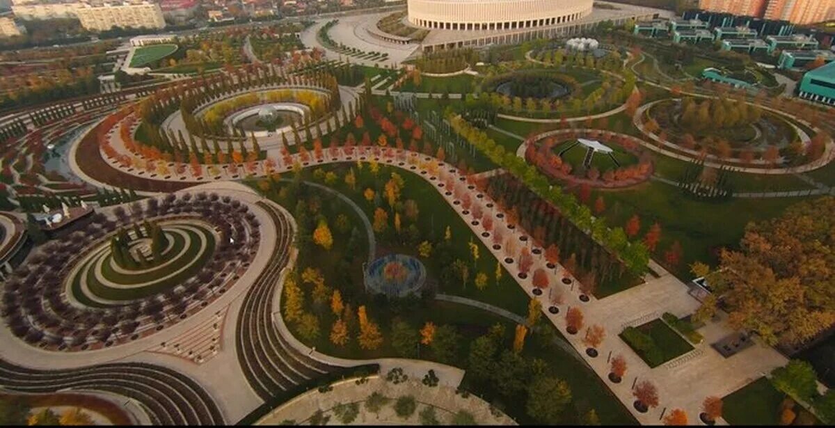 Парк в краснодаре фото 2023 Парк Галицкого в разгаре осени Пикабу