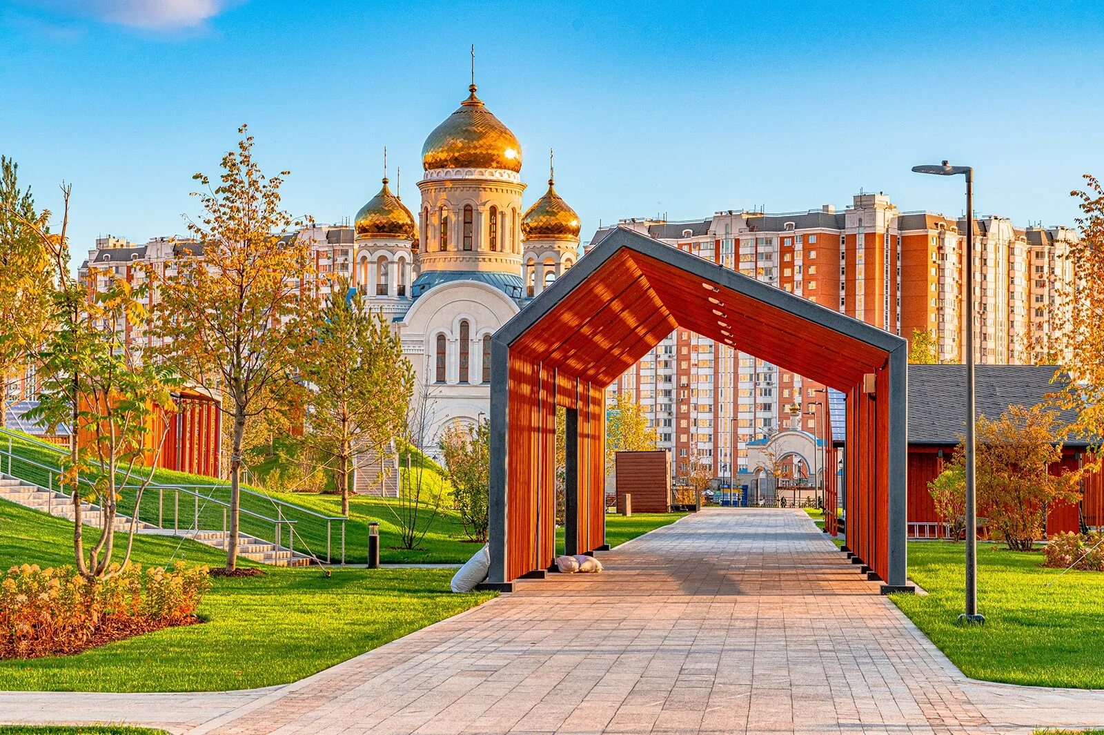 Парк в некрасовке у метро фото Парк у станции метро "Некрасовка". Источник: АО "Мосинжпроект" - Комплекс градос