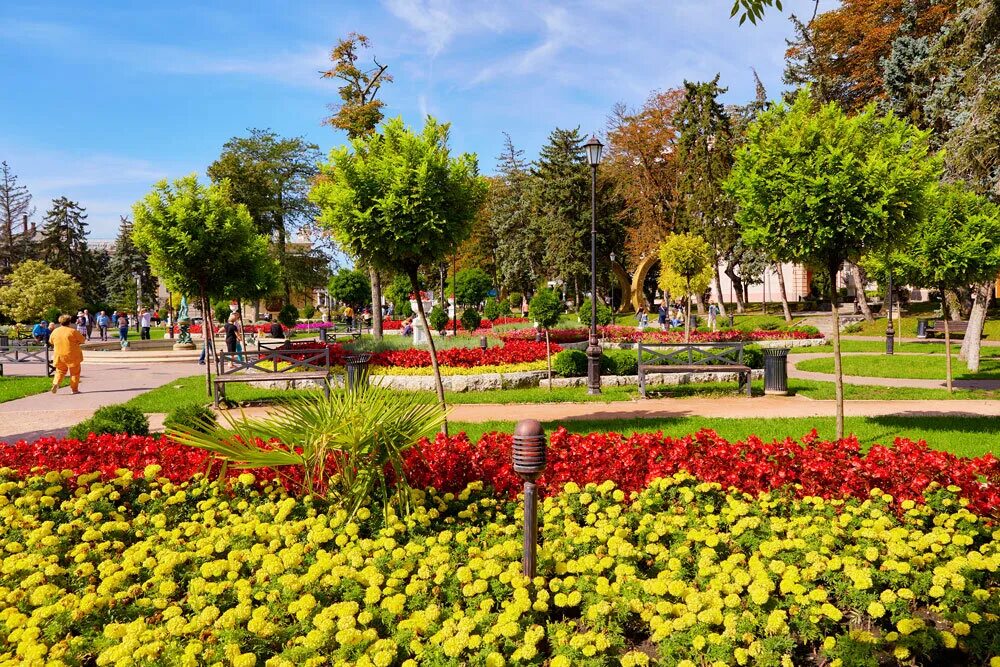 Парк в пятигорске фото КМВ. Пятигорск. Парк "Цветник". Осень :: Николай Николенко - Социальная сеть Фот
